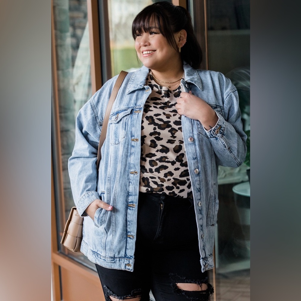 Oversized denim jacket